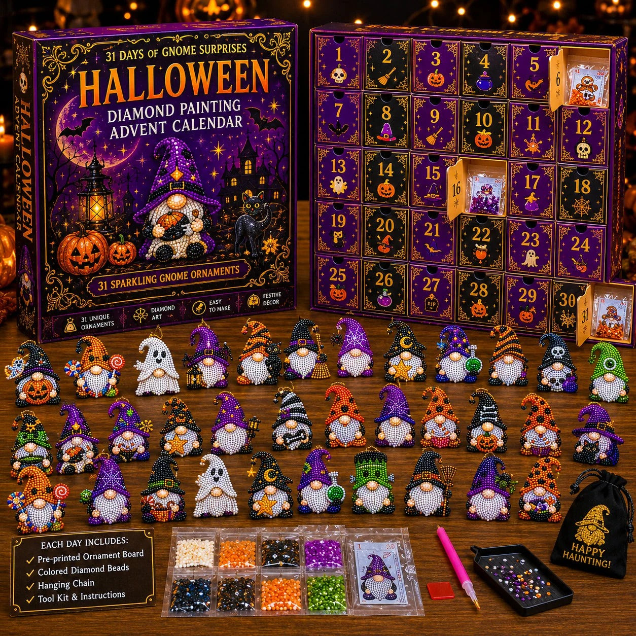 Halloween Gnome Calendar Kit