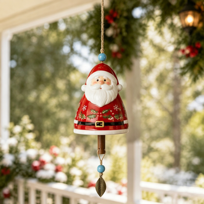 🔔Christmas Ceramic Bell Wind Chime 🎅 12 Styles Santa Snowman Reindeer Hanging Ornament Xmas Porch Tree Holiday Home Decor Gift