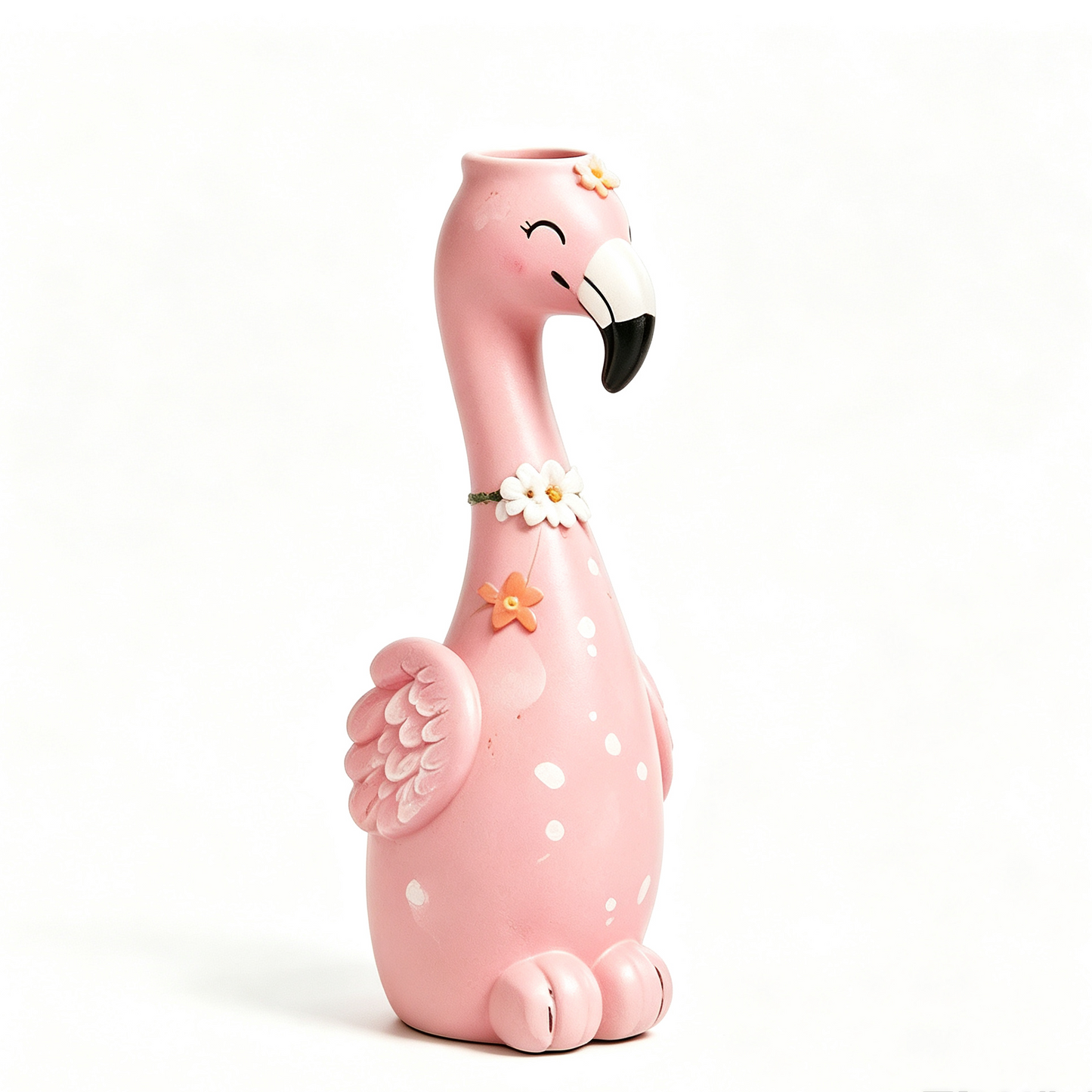 🦩Cute Flamingo Decorative Vase 🌸 5 Styles Resin Figurine Vase Tabletop Centerpiece Indoor Home Shelf Decor Gift