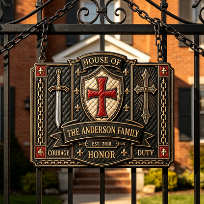 Personalized Knight Family Crest Sign