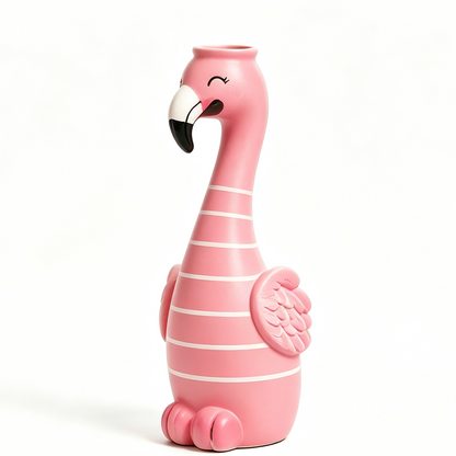 🦩Cute Flamingo Decorative Vase 🌸 5 Styles Resin Figurine Vase Tabletop Centerpiece Indoor Home Shelf Decor Gift