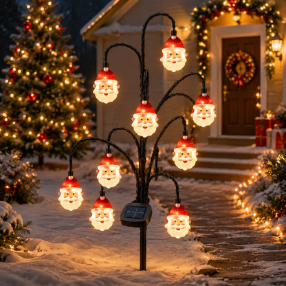 🎄 Christmas Solar Tree Stake Lights | 5 Styles Outdoor Yard Decor