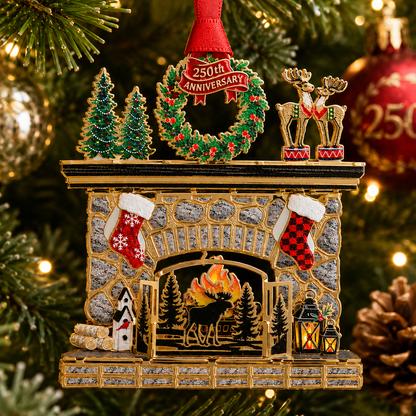 🎄250th Anniversary Christmas Metal Ornament 🎇 | 8 Styles Enamel Gold Plated Tree Hanging Decor, Patriotic 1776‑2026 Holiday Keepsake Gift