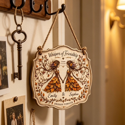 Personalized Whispers of Friendship Name Sign