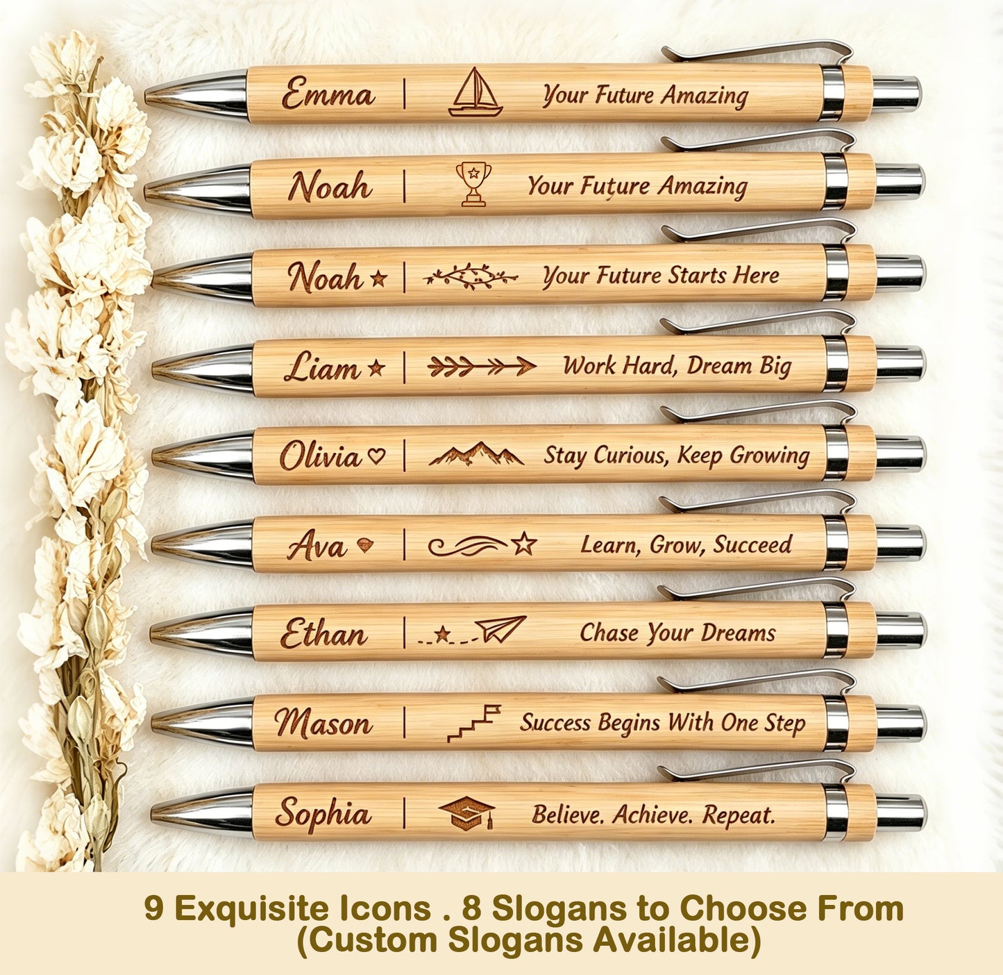 Custom Name Wooden Ballpoint Pen,  Graduation Gift🔥（Buy 2 Save $5，Buy 3 Save $8）🔥