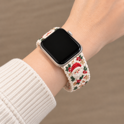 ✨Custom Name Braided Watch Band 🎄 Christmas & Flamingo 2 Design Styles