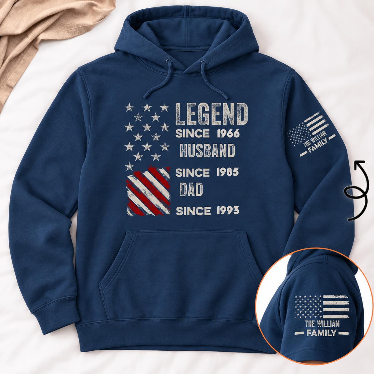 Legend, Husband, Dad And Grandpa Custom Family Name
