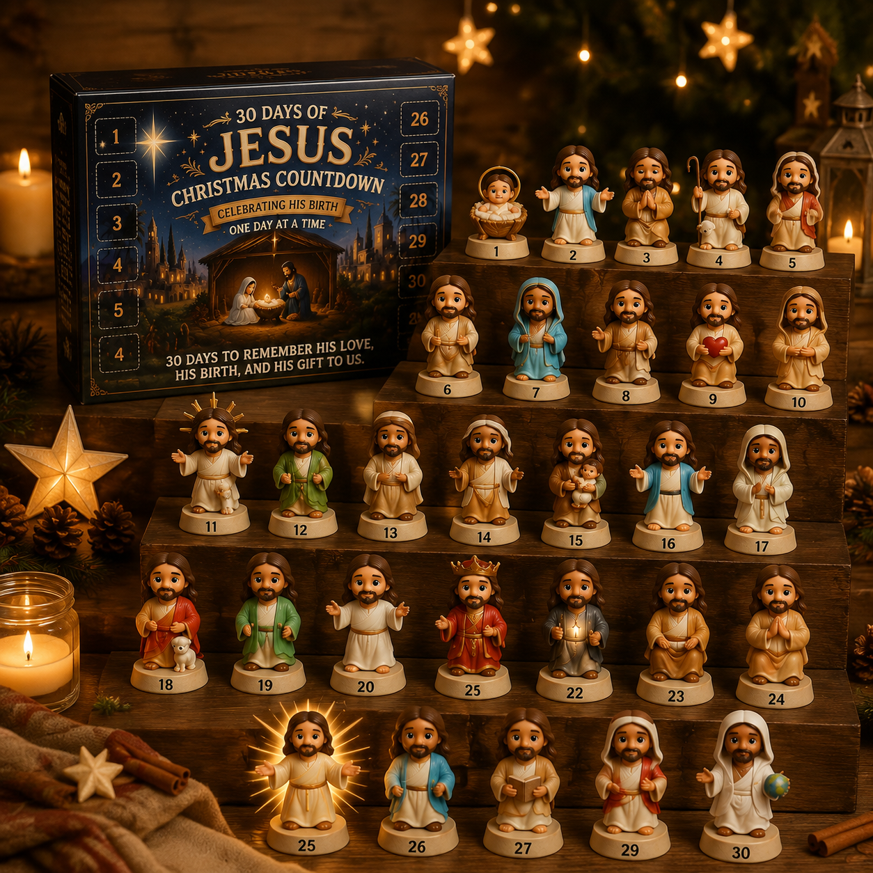 30 Days of Jesus: Christmas Countdown Advent Calendar ⭐