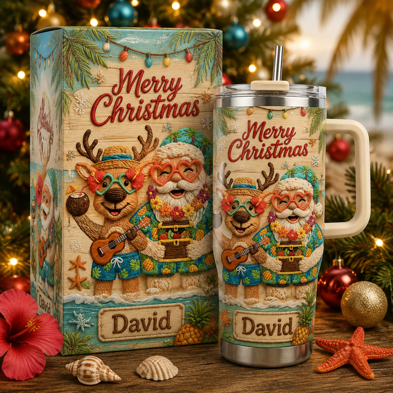 🎅 Personalized Christmas Santa Tumbler | 2 Design Styles Available