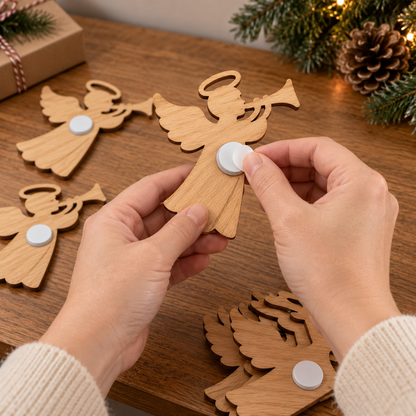 ✨ Christmas Angel Wall Lights – Create a Magical Holiday Glow in Your Home