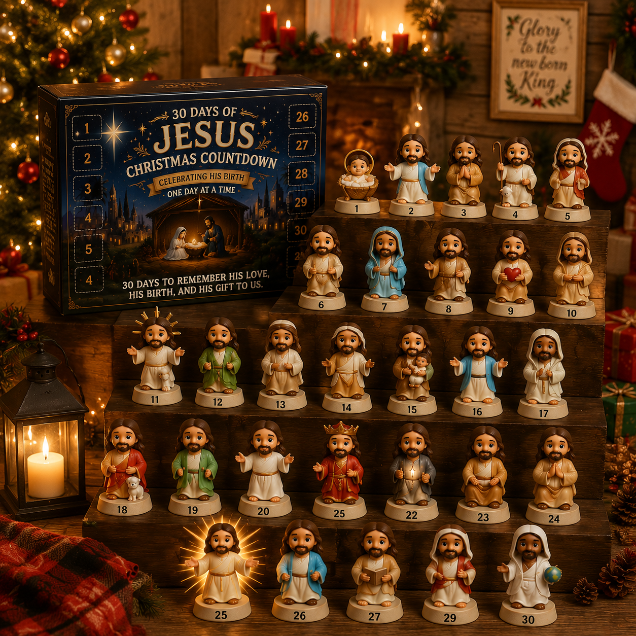 30 Days of Jesus: Christmas Countdown Advent Calendar ⭐