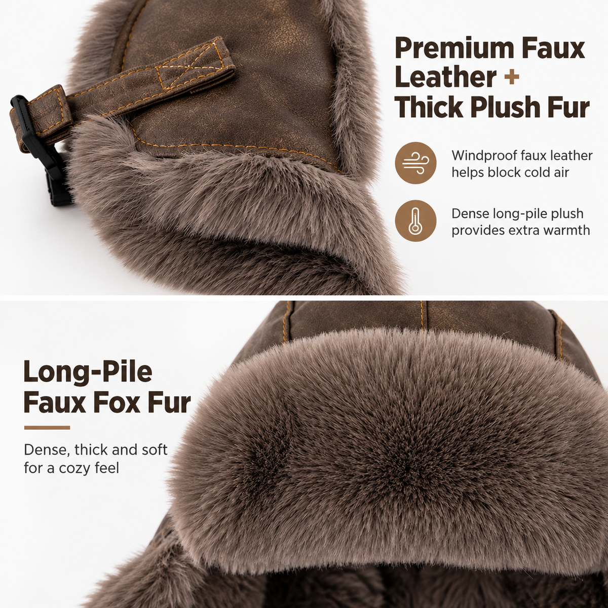 Personalized American Eagle & Flag Trapper Hat