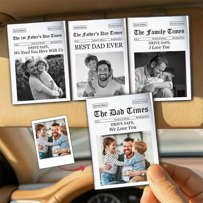 Personalized Car Visor Clip | Father's Day Gift for Dad