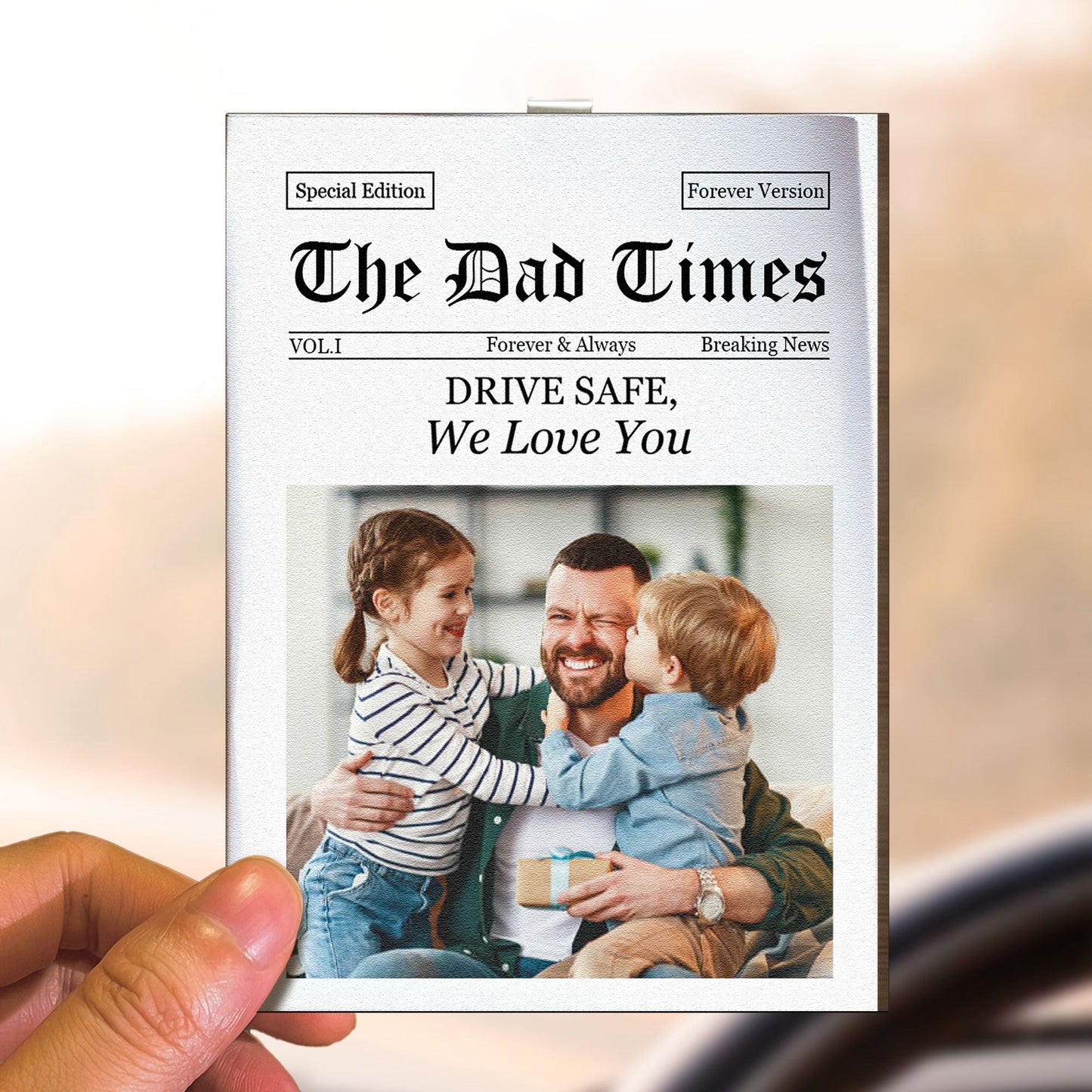 Personalized Car Visor Clip | Father's Day Gift for Dad