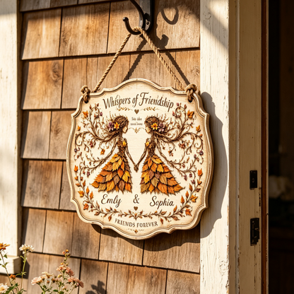 Personalized Whispers of Friendship Name Sign