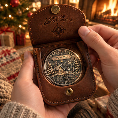 🎄Personalized Christmas New Year Challenge Coin 🎁 Custom Name Keepsake Coin