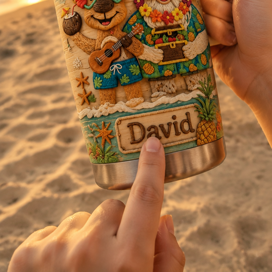 🎅 Personalized Christmas Santa Tumbler | 2 Design Styles Available
