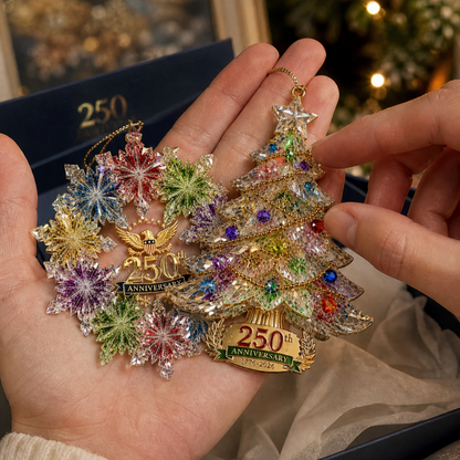 ✨ 250th Anniversary Crystal Christmas Ornament (2 Styles)